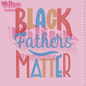 Mới Đến Rhinestone Sắt Trên Chuyển Thiết Kế Cha Ngày Rhinestone Decals Cho Quần Áo - Product Image 3