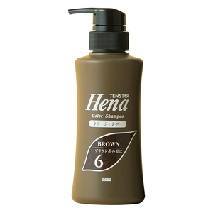 แชมพูย้อมสีผมสำหรับดูแลผมสีเทาแชมพู Tenstar Hena ปราศจากแอมโมเนียขนาด300มล. แบบญี่ปุ่น - Product Image 1