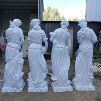 Statue de déesse en fibre de verre faite à la main, design Art Déco, couleur personnalisée, art moderne, sculpture pour cour extérieure ou maison
