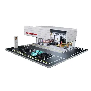 MoreArt 1/64 Original Design Simulation Model Scene For Car Showroom Parking Lot