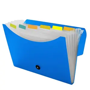 Highest Quality A4 7 Pocket Accordion File Paper Document Folder Organizer Bill Paper Document Receipt Folders