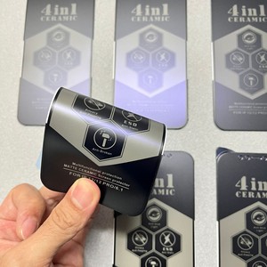 Pellicola <span class=keywords><strong>in</strong></span> ceramica <span class=keywords><strong>4</strong></span> <span class=keywords><strong>in</strong></span> 1 Anti-spia Privacy opaca Anti-luce blu Anti pellicola di protezione statica per iPhone 15 14 13 12 11 - Product Image 4