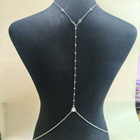 Chaîne de taille tendance pour femme, style punk étoile et perles, plaquée or, pour fêtes et occasions spéciales