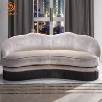 Luxus moderne minimalist ische Möbel modulare Samt U-förmige weiße Sofas Set Designs und Preis Wohnzimmer