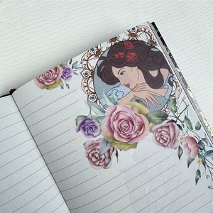 Carnet de notes A5 à couverture rigide de qualité supérieure, fabriqué en usine, planificateur personnalisé avec un design exquis, logo en feuille d'or - Product Image 5