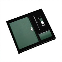 Coffret Cadeau Exécutif de Luxe : Carnet, Stylo, Porte-clés, Tasse Isotherme en Acier Inoxydable, Impression Numérique, Logo Personnalisé, Retour à l'École