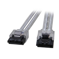 Cable de Datos SATA 3.0 SATAIII de 6 Gbps para Disco Duro HDD/SSD de PC y Portátil - Negro de 6 Pulgadas con Conector de Bloqueo