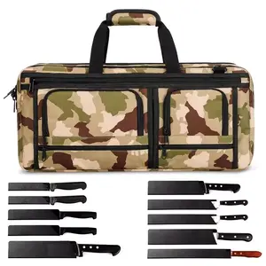 Custom Knife Tool Bags Heavy Duty Chef Knife Bag Tool Storage Camouflage Pattern Chef Kitchen Knives Organizer Bag