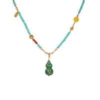 Collier pendentif en alliage turquoise pour femme TANGPEI, bijoux tendance