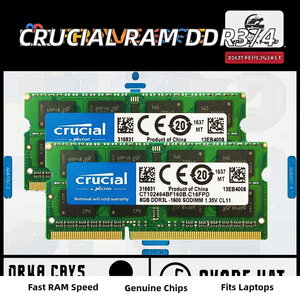 Crucial <span class=keywords><strong>DDR3</strong></span> Laptop PC Computadora <span class=keywords><strong>RAM</strong></span> Módulo Original 4GB <span class=keywords><strong>8GB</strong></span> Memoria con 1866MHz 1600MHz 1333MHz 204 Pin SODIMM CRUCIAL - Product Image 3