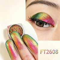 Metallischer Super-Chamäleon-Effekt Multichrom-Pigment mit Leuchtendem Farbwechsel-Puder für Nagellack, Hypershift-Muster Kompatibel