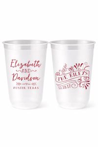 Gobelets de <span class=keywords><strong>mariage</strong></span> givrés de luxe personnalisés multicolores, avec logo 3D UV DTF appliqué à la main, design <span class=keywords><strong>personnalisé</strong></span>, <span class=keywords><strong>gobelet</strong></span> en plastique - Product Image 5