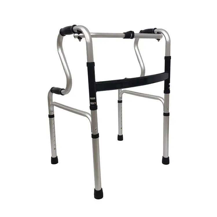 Custom medical aluminium adults disabled elderly seniors upright walker foldable frame walking aids with seat