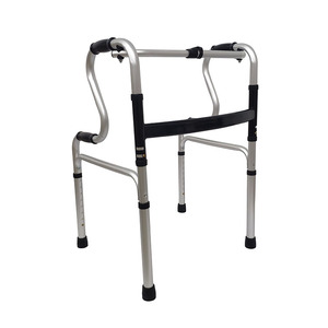 Personalizado médico de aluminio adultos discapacitados ancianos <span class=keywords><strong>personas</strong></span> <span class=keywords><strong>mayores</strong></span> andador vertical marco plegable ayudas para caminar con asiento - Product Image 1