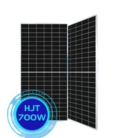 Panneau solaire photovoltaïque CETC à haute efficacité, demi-cellule bifaciale, double verre HJT 700W 710W