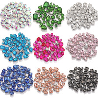 Yantuo Strass en verre cristal à griffes, styles variés, les plus vendus, pour embellissements DIY de robes de mariée et vêtements, à griffe unique