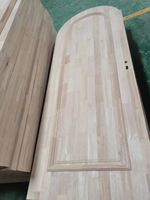 Chine Usine Vente Directe De Haute Qualité En Forme D'arc Chêne En Bois Massif Maison Portes Intérieures pour La Construction De Maisons