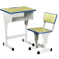 Nouvelle table et chaise d'école modernes populaires, mobilier scolaire, bureau et chaise individuels pour salle de classe