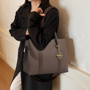 2025新款时尚外贸手提包大容量复古休闲单肩包皮革涤纶<span class=keywords><strong>PU</strong></span>手提袋 - Product Image 2