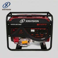 Générateur à essence 8 kW monophasé 230 V 50 Hz 192F/PD, moteur 459 cm³, démarrage électrique, groupe électrogène à essence avec AVR, alternateur 100 % cuivre