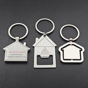 Giá rẻ nhanh chóng biểu tượng tùy chỉnh kim loại khắc thép không gỉ Keychain UV in ấn vòng chìa khóa laser cho đám cưới mở chai chủ chốt - Product Image 2