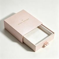 Caja de Embalaje Biodegradable Deslizante Personalizada de Lujo para Bufandas, Pendientes, Joyería, Collares, Anillos, Pulseras, Caja de Papel
