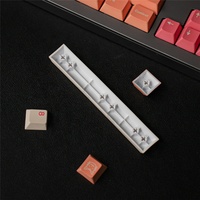 GMK Orange Boi Keycaps Cherry Profile DYE-Sub Mechanical Keyboard Keycap PBT 129 Keys for MX Switch With 6.25U 7U Space Bar