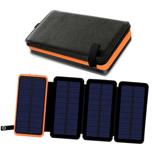Banco de Energía Solar de Plástico de <span class=keywords><strong>26800</strong></span> mAh, 4 Paneles Solares, Resistente al Agua, 18 W, Carga Rápida USB-C, Cargador Solar para Teléfonos Móviles - Product Image 2