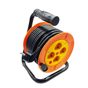 <span class=keywords><strong>Enrouleur</strong></span> de câble en caoutchouc SJTW de 50 mètres, usage industriel et extérieur <span class=keywords><strong>professionnel</strong></span>, IP44, avec prise CEM 16A - Product Image 1