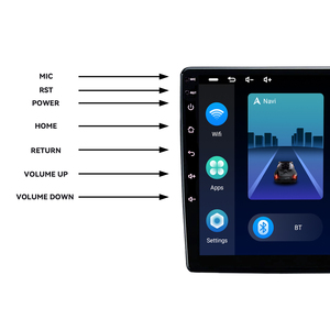10.1 inch phổ Android 13 Car DVD <span class=keywords><strong>Player</strong></span> 8 core 2 + 32 gam IPS màn hình cảm ứng với Bluetooth GPS Navigation FM đa phương tiện Máy nghe nhạc - Product Image 3