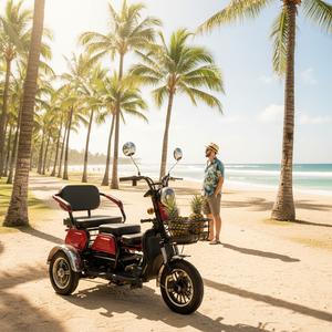 Triciclo Elettrico HLD per Trasporto Merci con Ampio Spazio Aperto, Pneumatici Tubeless 48V, Velocità 30km/h - Product Image 6