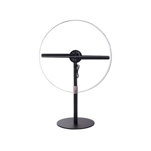 Ventilador Holográfico 3D Transparente de Acrílico Redondo para Escritorio, Pantalla Holográfica Clara para Mostrador de Venta y Exhibición de Productos - Product Image 1