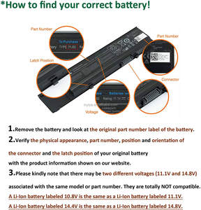 Batteria per Laptop MYiYAE 11.55V 61.6Wh SG03XL per HP Envy M7-U109DX M7-U009DX 17t-U000 17-U011NR 17-U110NR 17-U163CL 17-U177CL - Product Image 4