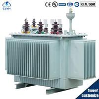 Transformateur de distribution triphasé immergé dans l'huile sans entretien 15 kV 250 kVA-2500 kVA Modèle S11 ISO/CE/IEC