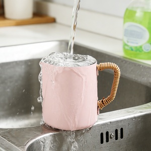 Jarra para Latte Art de 12 oz, Color Rosa, Jarra para Espumar Leche con Boquilla Redonda, Jarra para Espumar Leche para Espresso - Product Image 2