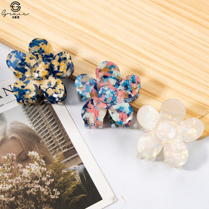 Verano nuevo Simple acrílico flor horquilla parte posterior de la cabeza Clip garra accesorio para el cabello - Product Image 4