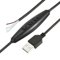 Vente en gros DC 5V RGB LED Gradateur Port USB Ligne d'alimentation Gradation Câble d'extension de couleur assortie avec adaptateur de commutateur marche/arrêt