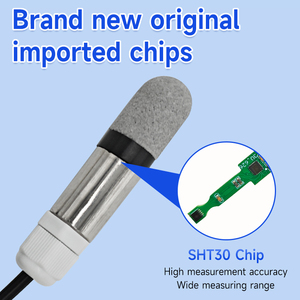 <span class=keywords><strong>Sensor</strong></span> Transmisor de Temperatura y Humedad Relativa del Aire para Invernadero RS485 Modbus 0-2V, Sonda RH 304 OEM ODM - Product Image 5