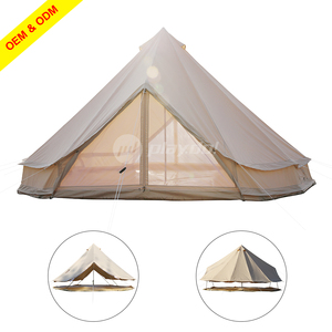 Tienda de Campaña Tipo Campana de 5m con Doble Puerta, Fabricación de Tiendas de Campaña con Orificio para Estufa, Resistente al Agua, para 4-6 Personas - Product Image 6