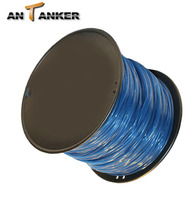 Fil de coupe en nylon bleu rond de 4 mm, bobine de 3 lb, haute résistance, compatible avec la plupart des machines pour l'entretien des pelouses et des jardins