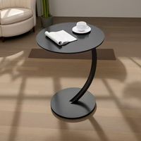 Mini table d'appoint ronde, table d'angle simple, petite table basse pour salon, canapé, chambre à coucher