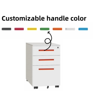 Office Workshop <b>Panel</b> Filing Cabinet Low Table Three Drawers Storage Mobile A4 Hanging Modern Minimalist Steel Fire Protection - Product Image 4