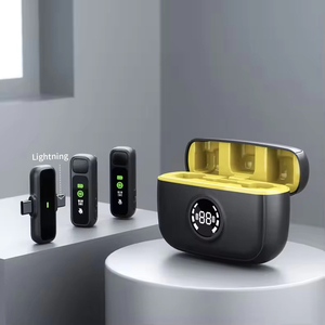 Mikrofon Mini Nirkabel 2.4GHz Peredam Kebisingan Omnidirectional Lavalier Ringan Portabel untuk Rekaman Wawancara - Product Image 6