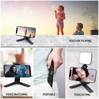 Trépied de téléphone de bureau miniature à vente chaude, trépied universel multifonction réglable pour smartphone