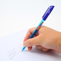 Stylo à bille d'écriture baril transparent publicité 1.0MM stylo à bille pas cher promotionnel durable et robuste stylos à bille à encre en plastique