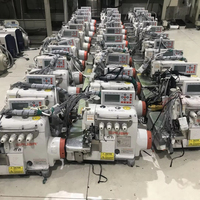 Machine à coudre industrielle surjeteuse Siruba 988 d'occasion, 4 fils, entraînement par entraîneur, blanche, 250W, 6000 tr/min, Prix