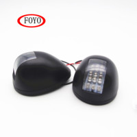 FOYO — lampe de navigation en plastique, paire noire, feu de faisceau lumineux, accessoire pour bateau, Yacht