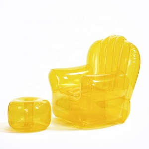 Portable Transparent PVC <b>Inflatable</b> <b>Sofa</b> Seat Clear Bean Bag for Indoor and Outdoor Furniture Optimized for Visibility Comfort - Product Image 3