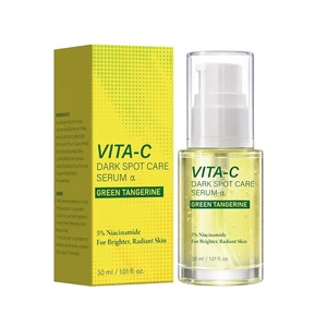 Sérum Vitamine C Mandarine Verte 30ml 5% Niacinamide Éclaircissant Visage pour Correction des Taches Brunes Peau Éclatante Effet Verre Végétalien - Product Image 1