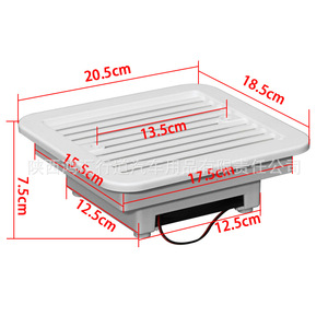 Rv Side Mounted Cooling Fan 12V 26A Dustproof Ventilation Fan For Rv <b>Exterior</b> <b>Accessories</b> - Product Image 3